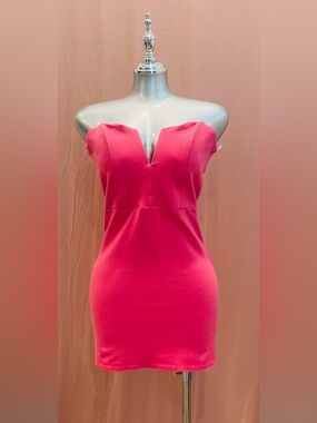FOREIGN EXCHANGE MINI HALTER DRESS